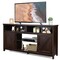 Costway 59'' TV Stand Media Center Console Cabinet w/ Barn Door for TV's 65'' Natural\Black\Coffee